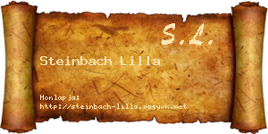 Steinbach Lilla névjegykártya