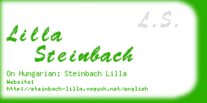 lilla steinbach business card
